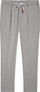 Eleventy Drawstring Waist Stretch Virgin Wool Pants