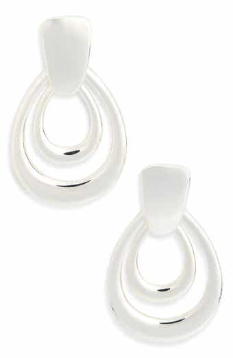 NORDSTROM RACK Orbital Teardrop Doorknocker Drop Earrings