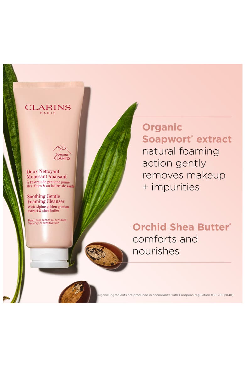Soothing Gentle Foaming Face Cleanser with Shea Butter, Alternate, color, NO COLOR