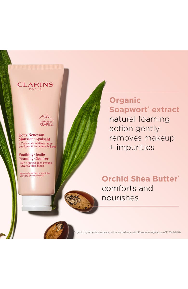Clarins Soothing Gentle Foaming Face Cleanser with Shea Butter, Alternate, color, 