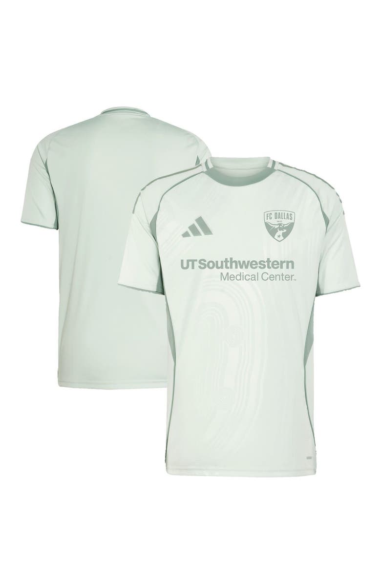 adidas Men's adidas Light Green FC Dallas 2025 One Planet Pre-Match Top, Alternate, color, Light Green