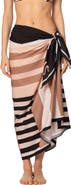 KIBYS Ancestral Lines Stripped Cotton Loretta Pareo Sarong