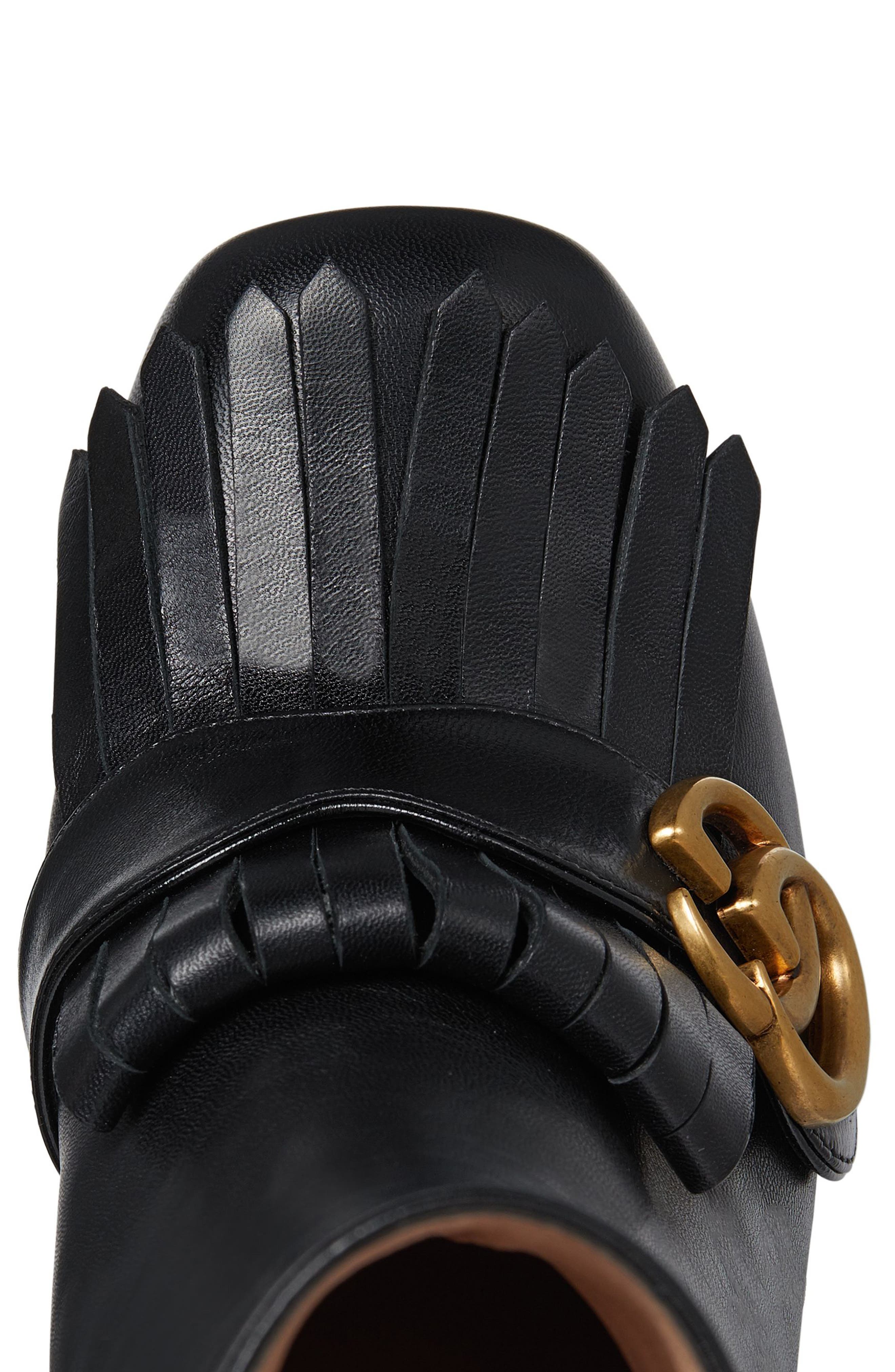 Gucci GG Kiltie Fringe Platform Bootie, Alternate, color, 