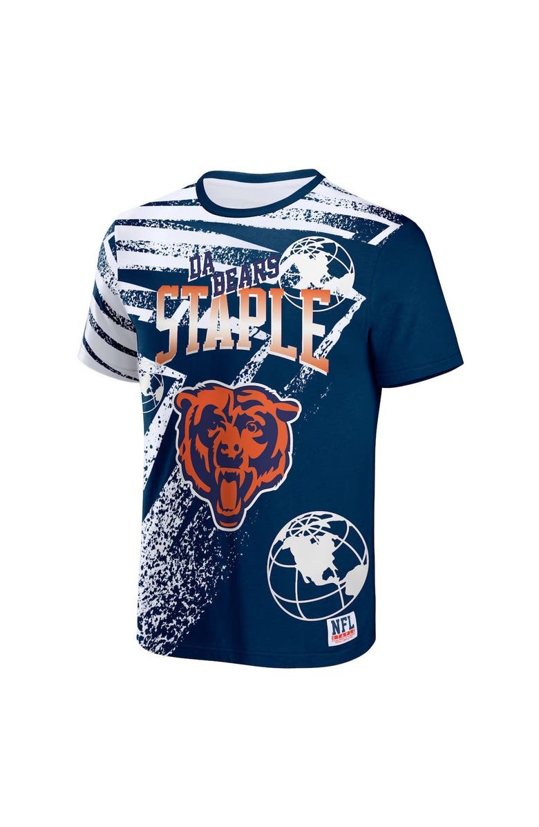 STAPLE Men's NFL x Staple Navy Chicago Bears All Over Print T-Shirt, Alternate, color, 