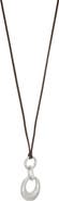 MARLYN SCHIFF Harlow Suede Cord Pendant Necklace