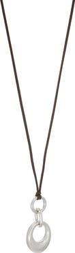 MARLYN SCHIFF Harlow Suede Cord Pendant Necklace