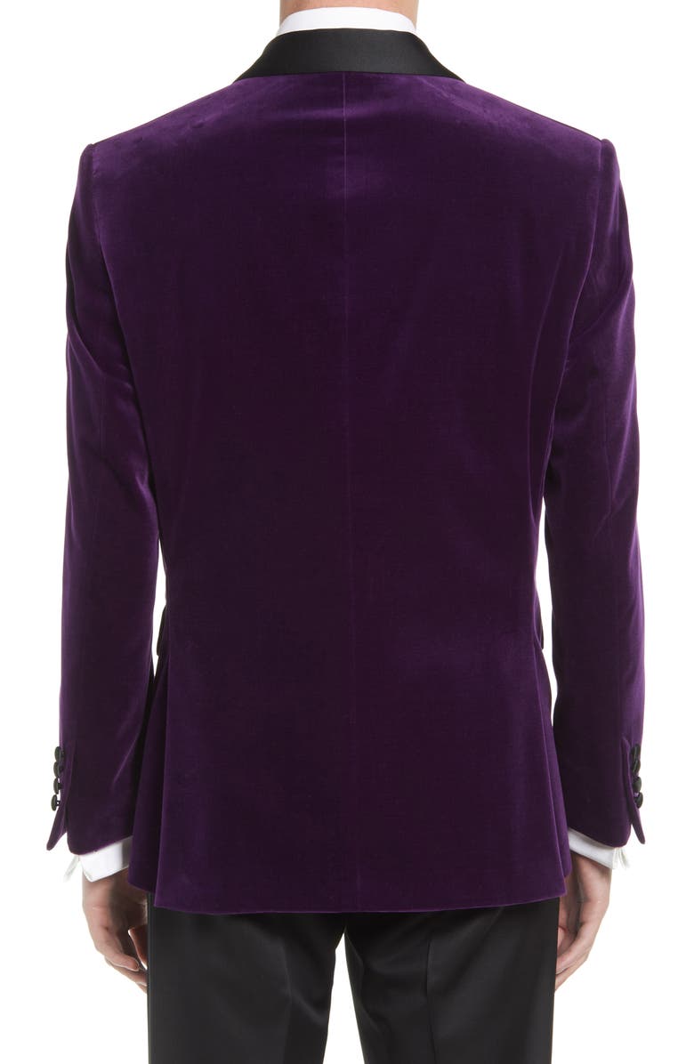 Ted Baker London Josh Slim Fit Velvet Tuxedo Jacket, Alternate, color,