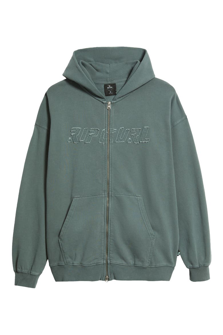 Liquid Trips Zip Hoodie, Alternate, color, PINE NIGHT