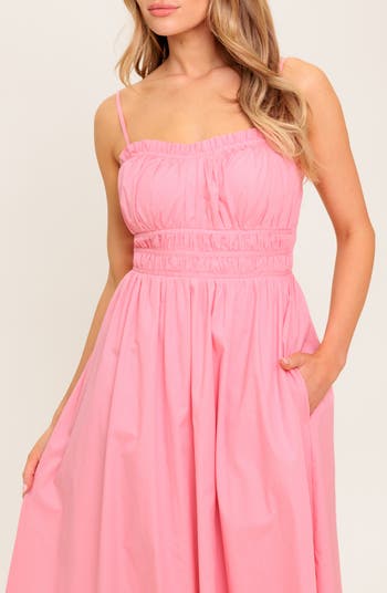Ruched Midi Dress
