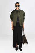 COS Mock-Neck Wool-Blend Bomber Jacket