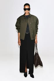 COS Mock-Neck Wool-Blend Bomber Jacket