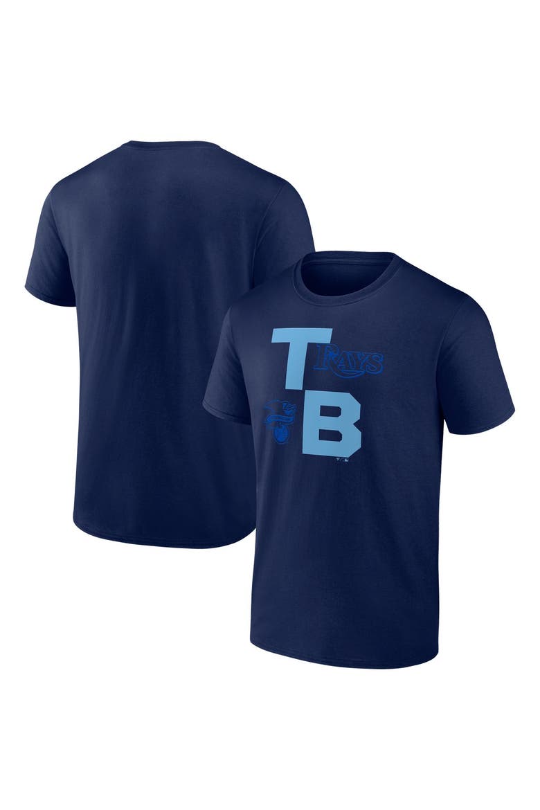 Men's Fanatics Navy Tampa Bay Rays Record Shattered T-Shirt, Main, color, Navy