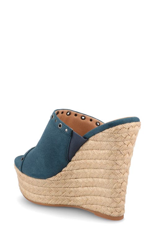 JOURNEE COLLECTION JOURNEE COLLECTION YARI PLATFORM WEDGE ESPADRILLE SANDAL 