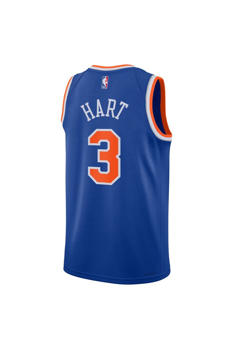 Youth Nike Josh Hart Blue New York Knicks Swingman Jersey - Icon Edition, Alternate, color, Blue