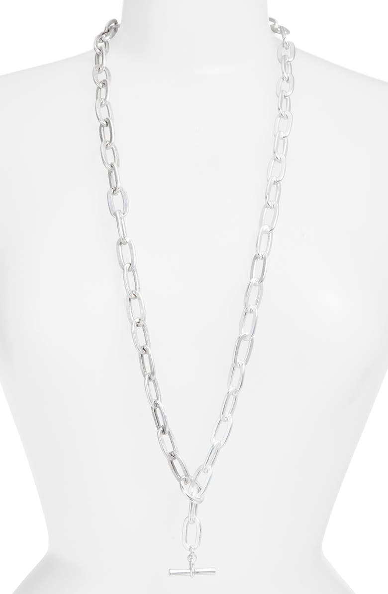 Karine Sultan Long Link Necklace, Main, color,