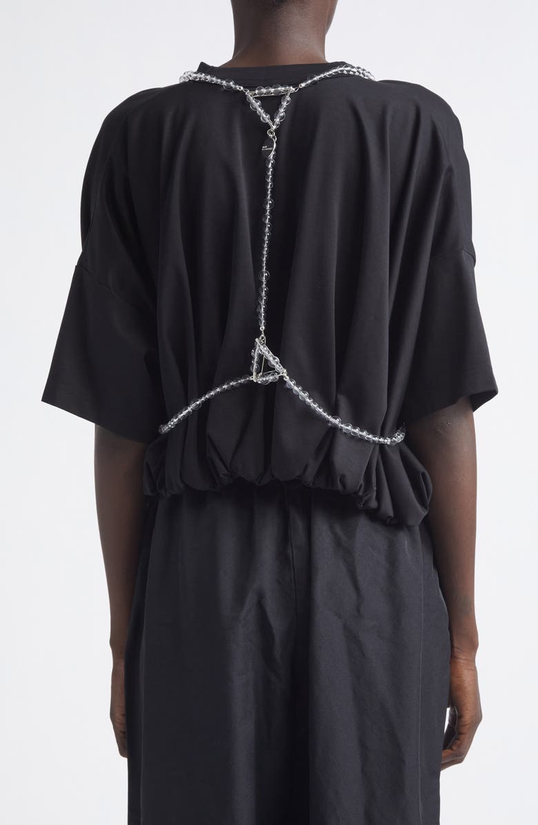 Noir Kei Ninomiya Beaded Safety Pin Harness, Alternate, color, Silver