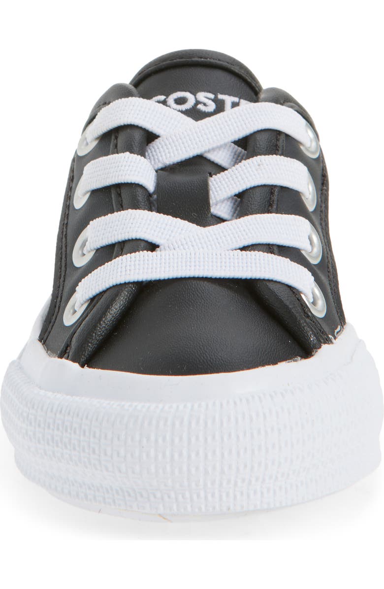 Lacoste Kids' Backcourt Sneaker, Alternate, color, Black/ White