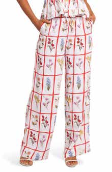 Petal & Pup Jovique Floral Strapless Top & Wide Leg Pants Set