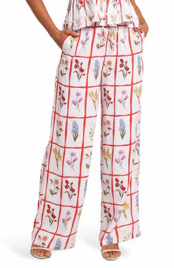 Petal & Pup Jovique Floral Strapless Top & Wide Leg Pants Set