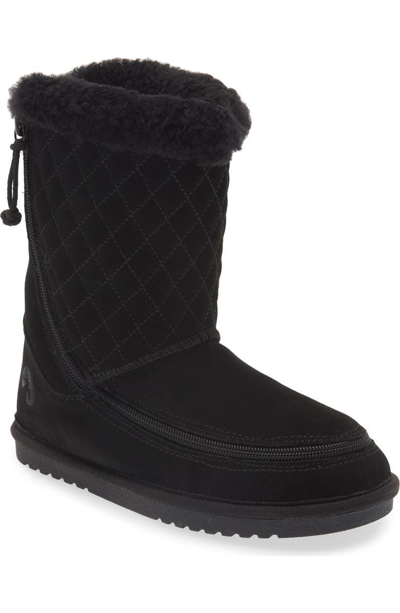 BILLY Footwear Quilted Genuine Shearling Boot, Main, color,
