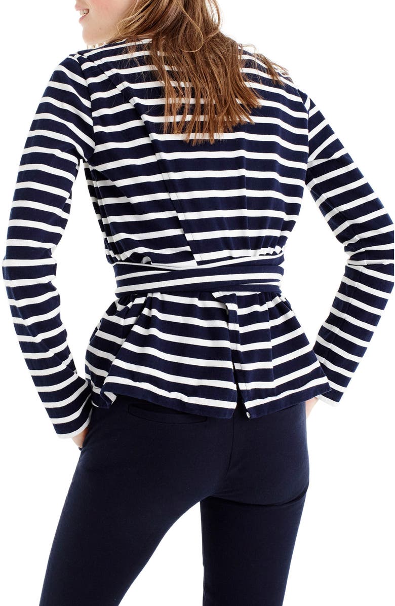 J.Crew Belted Cross Back Top, Alternate, color, 