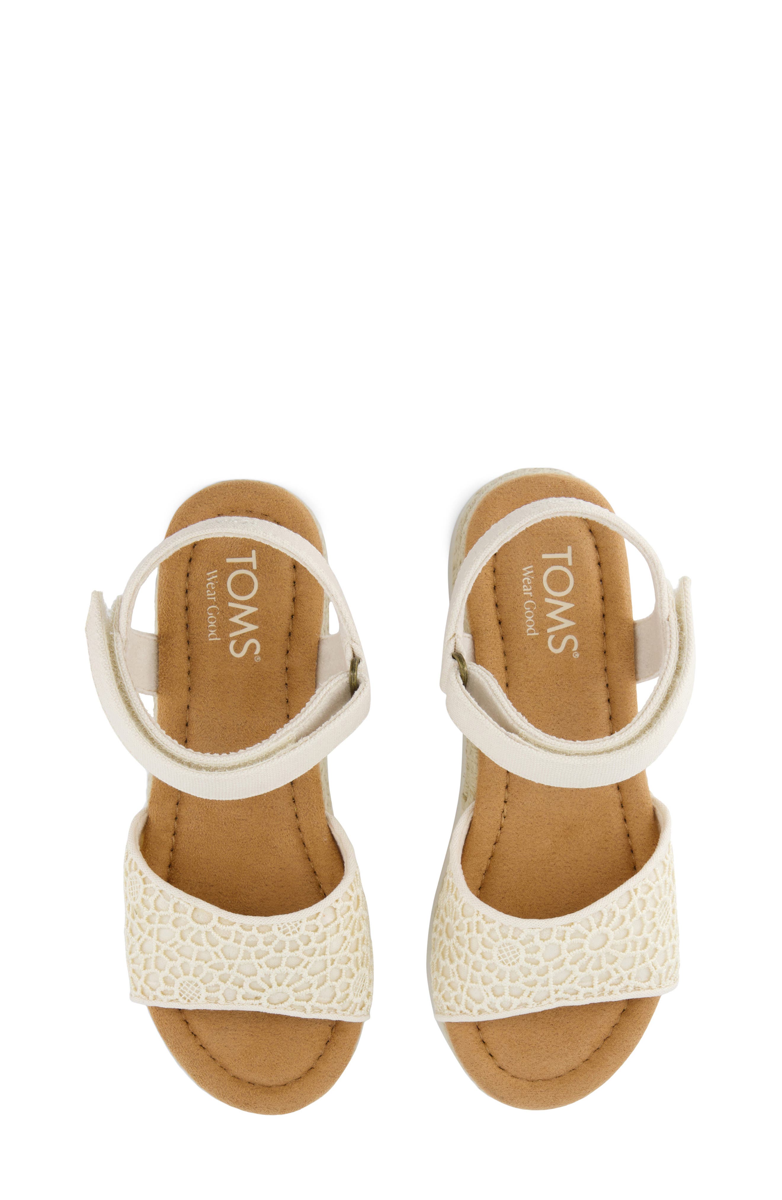 TOMS Kids' Diana Espadrille Sandal, Alternate, color, Natural