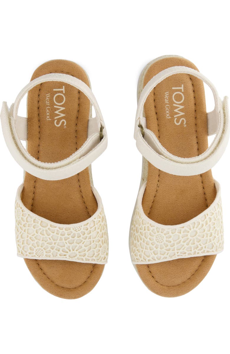 TOMS Kids' Diana Espadrille Sandal, Alternate, color, Natural