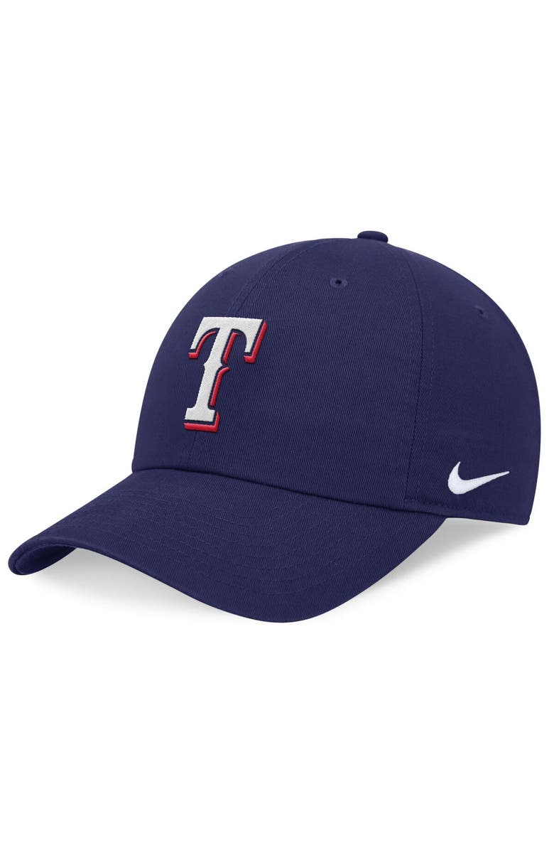 Nike Men's Nike Royal Texas Rangers Evergreen Club Adjustable Hat, Main, color, 