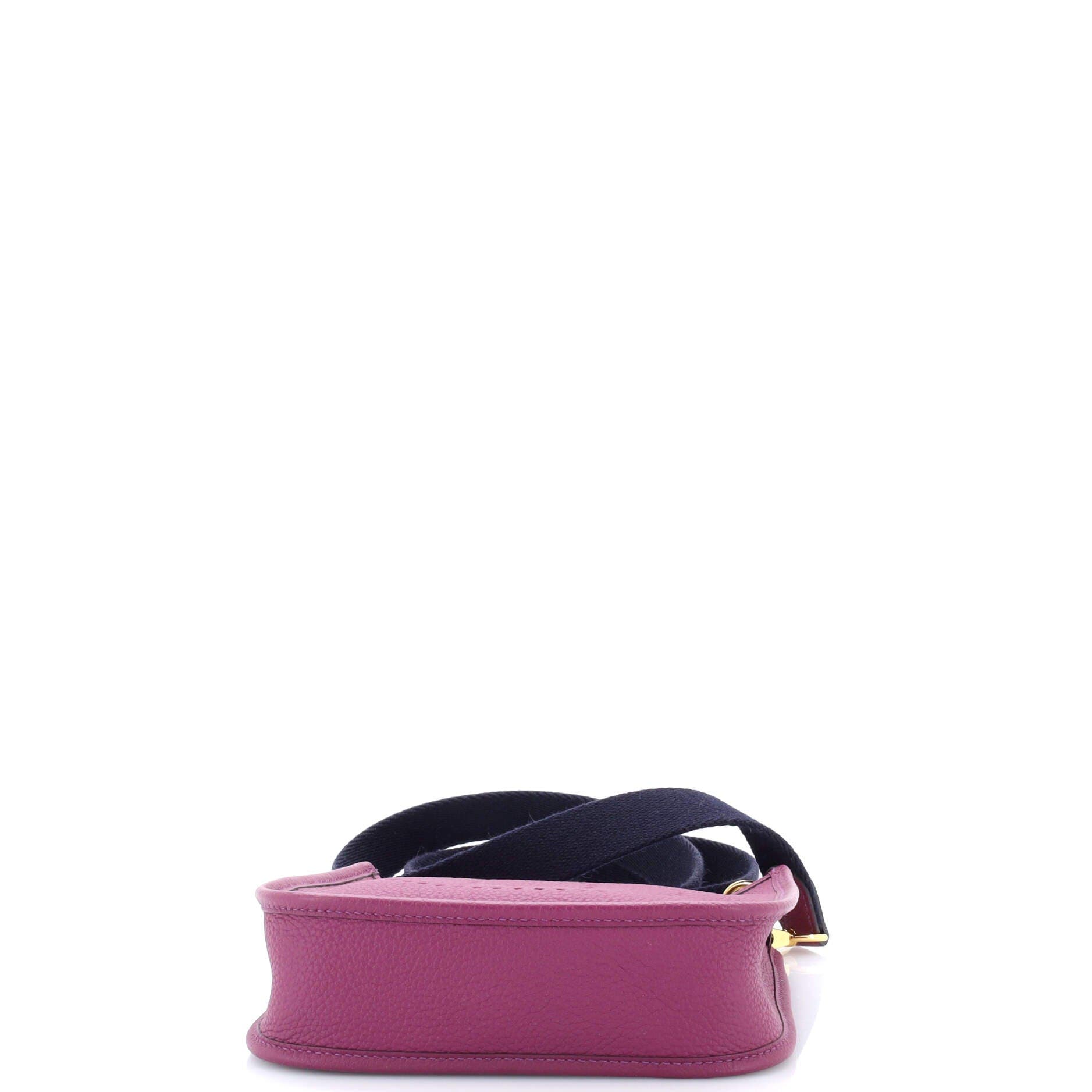 Pre-Owned Hermes Evelyne Bag Gen III Clemence TPM, Alternate, color, Anemone