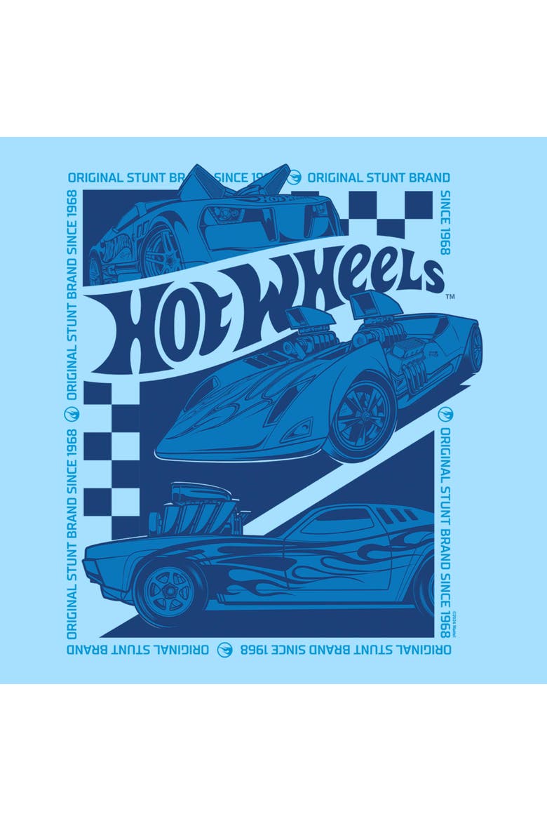 Men's Hot Wheels Original Stunt Brand  Graphic T-Shirt, Alternate, color, Light Blue
