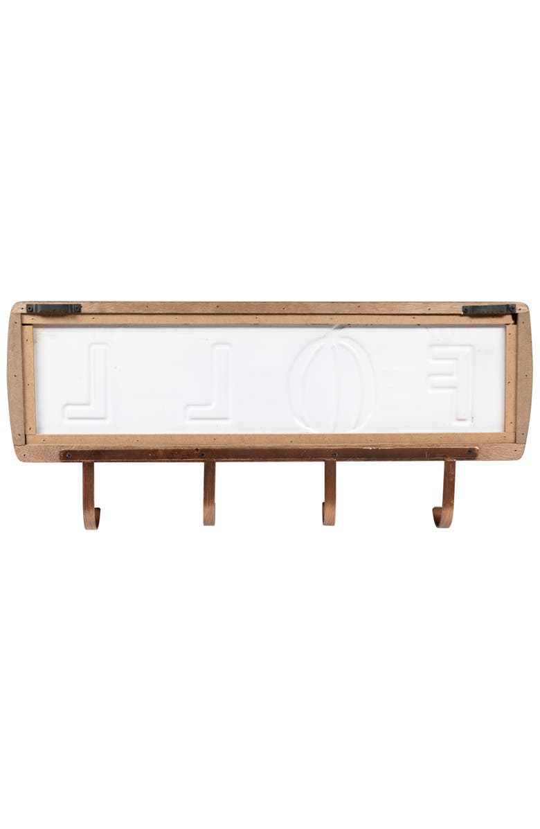 Northlight Fall Pumpkin Keyholder Harvest Wooden Wall Sign - 20", Alternate, color, Bronze