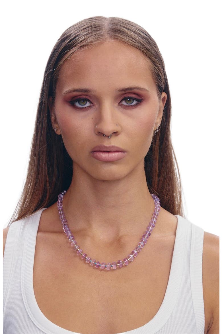 Benny Gender Inclusive Amethyst Necklace, Alternate, color, Purple