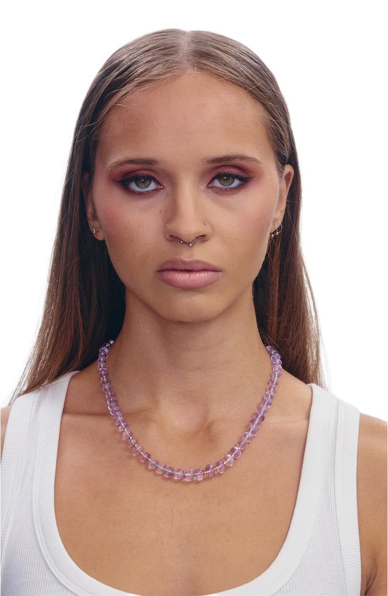 SHOP SPICY DAN Benny Gender Inclusive Amethyst Necklace, Alternate, color, Purple