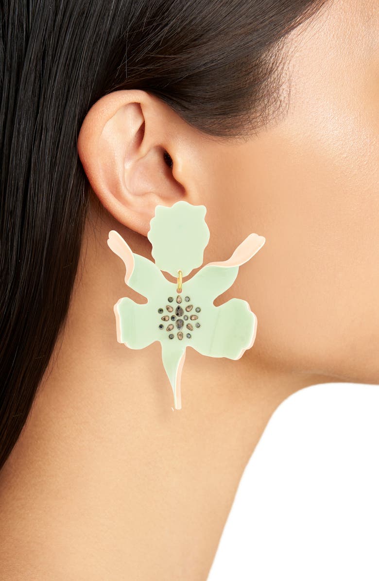 Lele Sadoughi Paper Lily Drop Earrings, Alternate, color, 