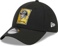 New Era Men's New Era Black Pittsburgh Pirates Logo 39THIRTY Flex Hat