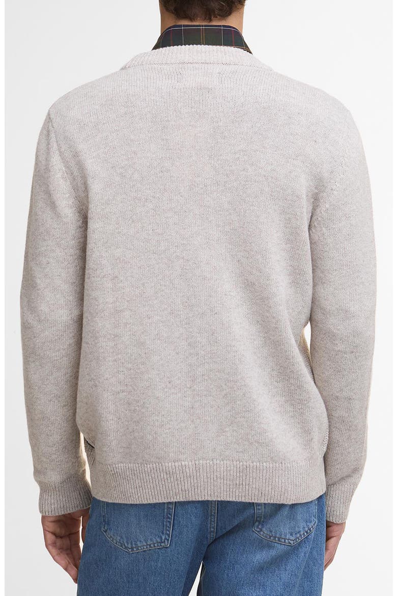 Mainland Ribbed Wool & Cotton Cardigan, Alternate, color, MIST
