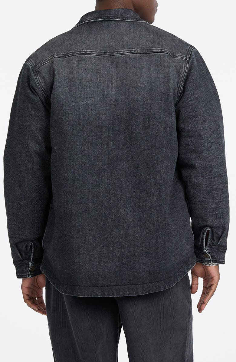 GUESS JEANS Cotton Denim Snap-Up Overshirt, Alternate, color, 