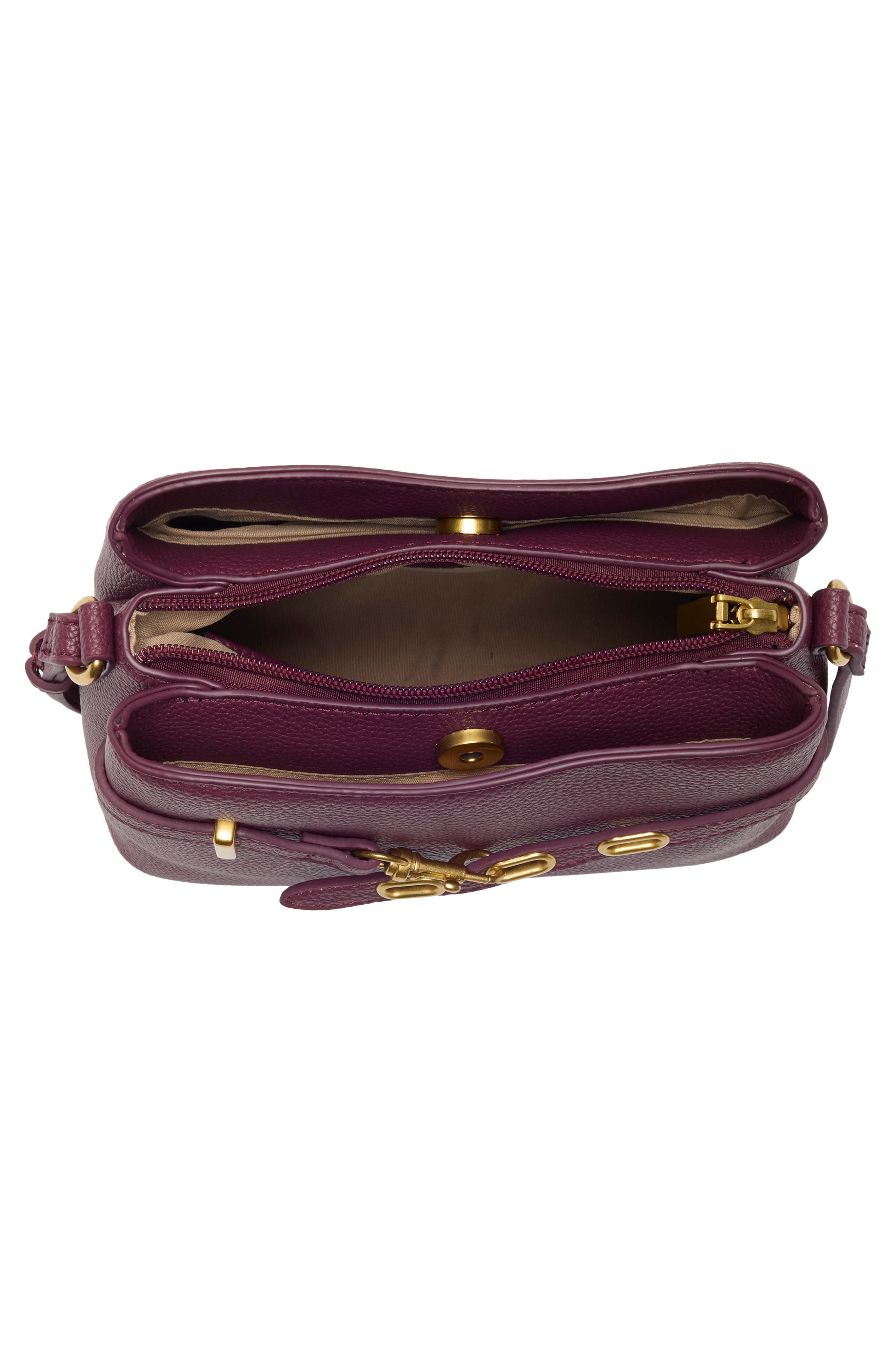 Holden Faux Leather Crossbody Bag, Alternate, color, SANGRIA