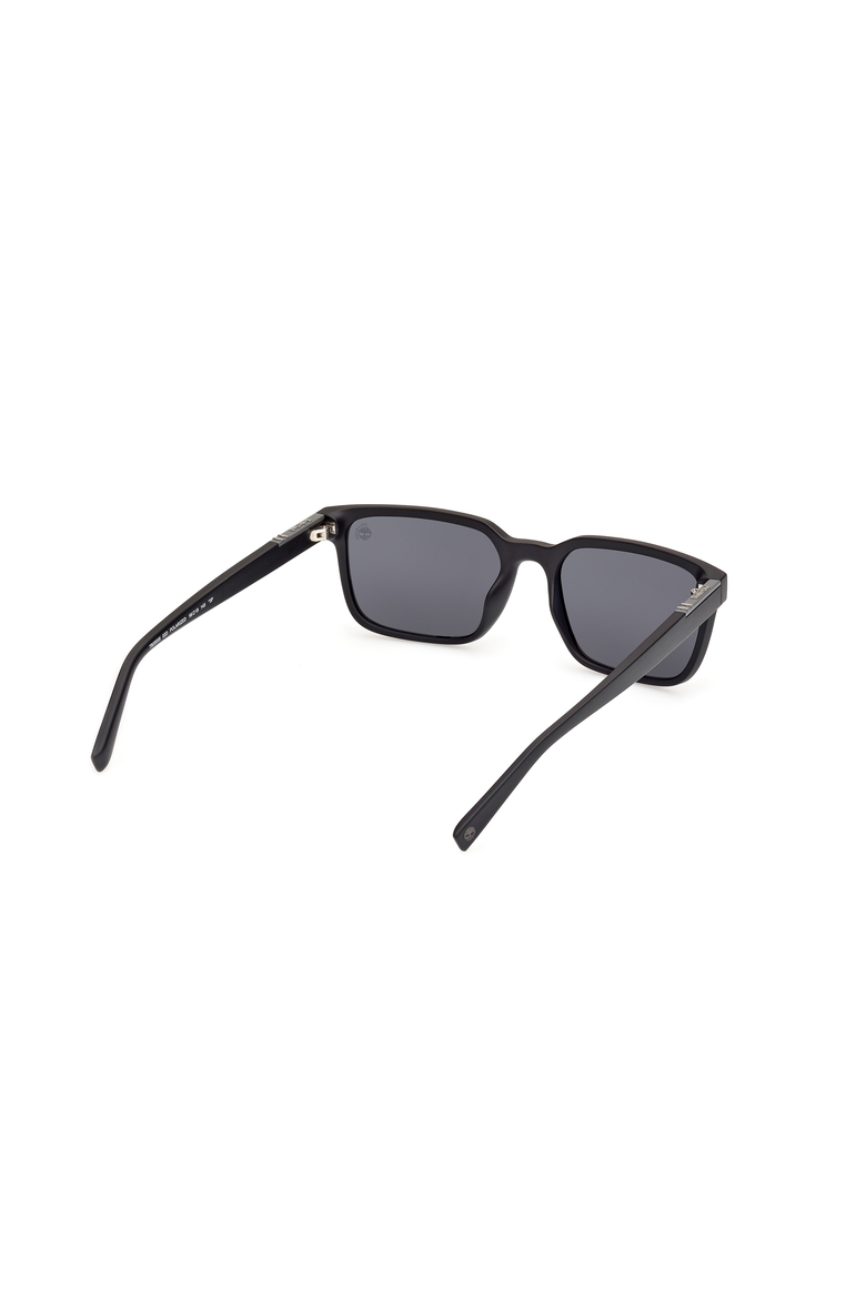 Classic Rectangular Polarized Sunglasses, Alternate, color, Matte Black / Smoke