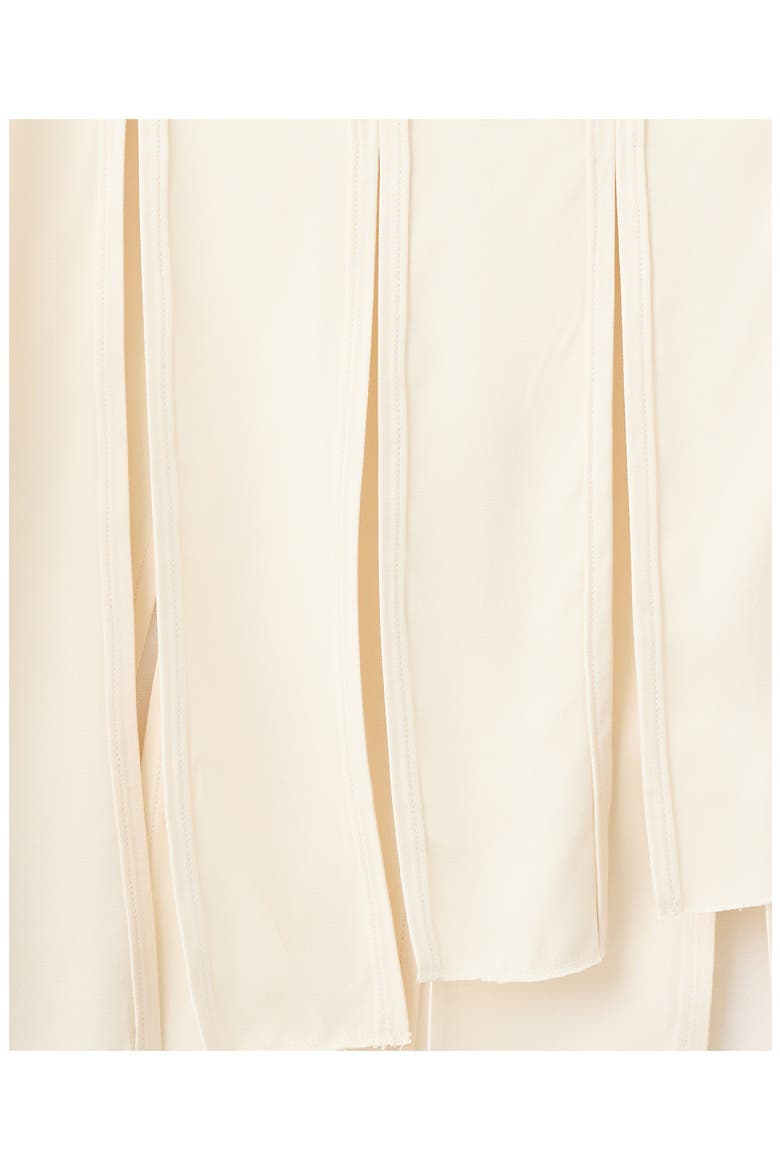 Pleated Asymmetrical Midi Skirt, Alternate, color, SAND