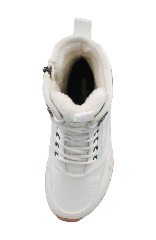 Aquatherm By Santana Canada Sokul Faux Fur Lined Lace-up Boot In White
