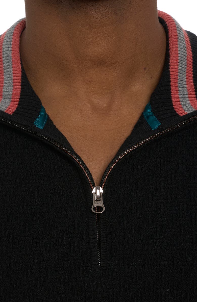 Robert Graham Reisman Quarter Zip Sweater, Alternate, color, 