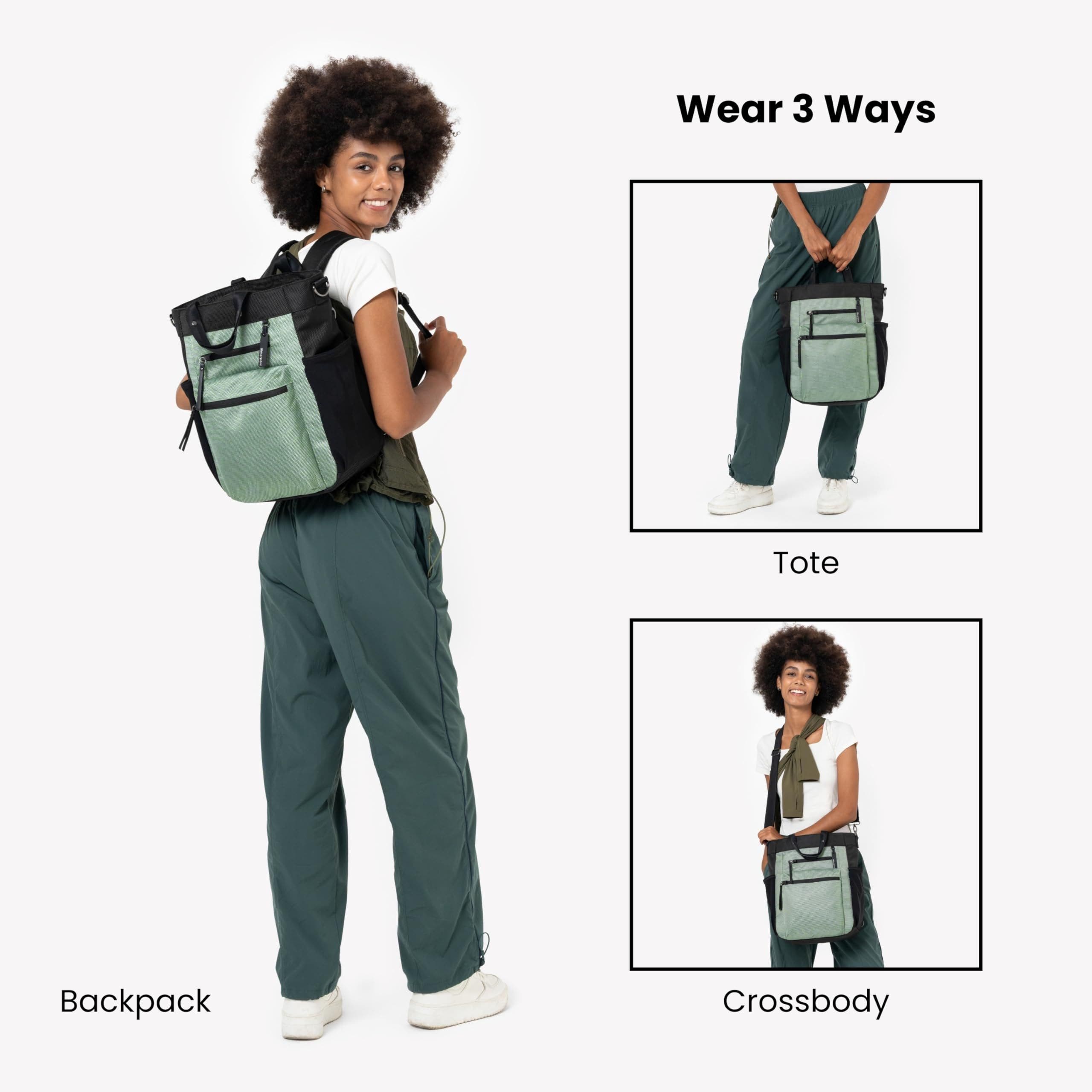 Sherpani Soleil Anti Theft Convertible Backpack, Fits 15 Inch Laptop, Alternate, color, Aloe Mist