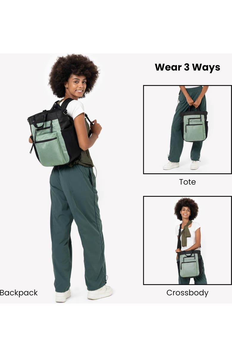 Sherpani Soleil Anti Theft Convertible Backpack, Fits 15 Inch Laptop, Alternate, color, Aloe Mist