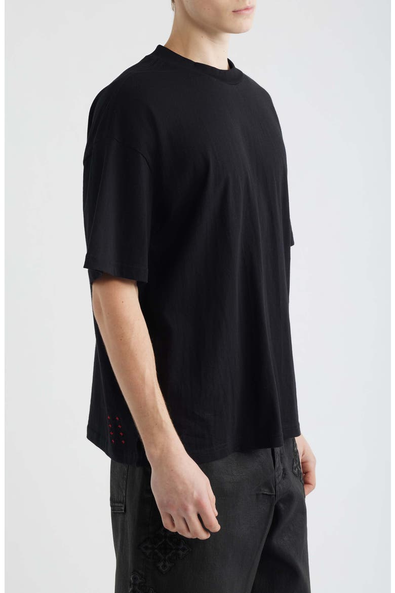 HBL Ekcess Oversize Embroidered T-Shirt, Alternate, color, BLACK
