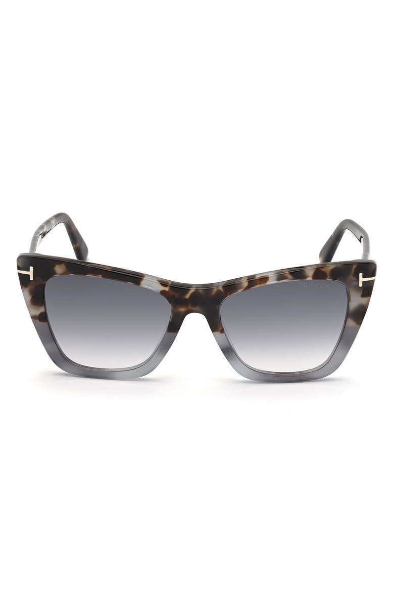 TOM FORD Poppy 53mm Cat Eye Sunglasses, Main, color, 