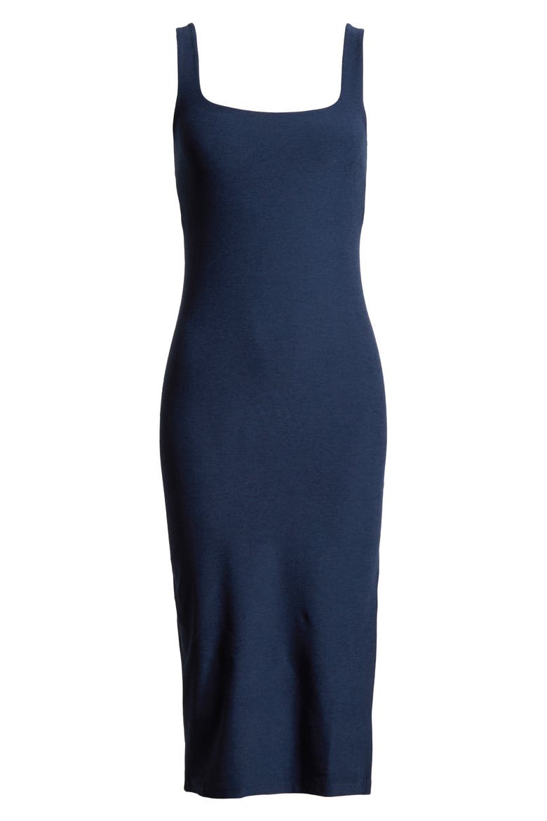 Space Dye Icon Midi Dress, Alternate, color, NOCTURNAL NAVY