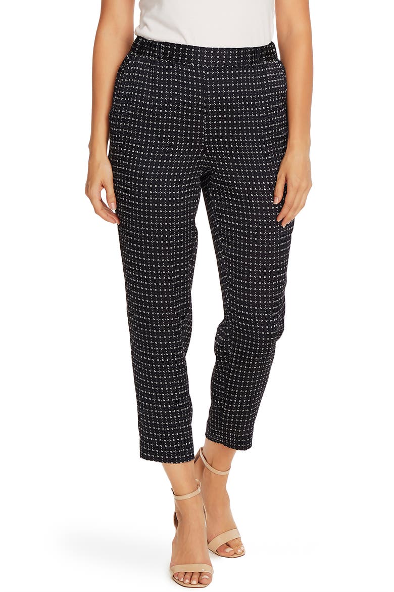 Geo Slim Leg Pull-On Pants, Main, color, NIGHT NAVY