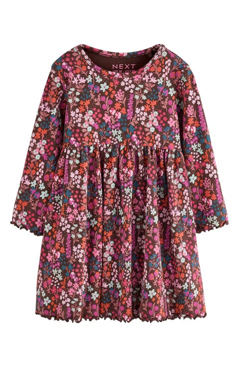 Kids' Ditsy Floral Rib Jersey Dress