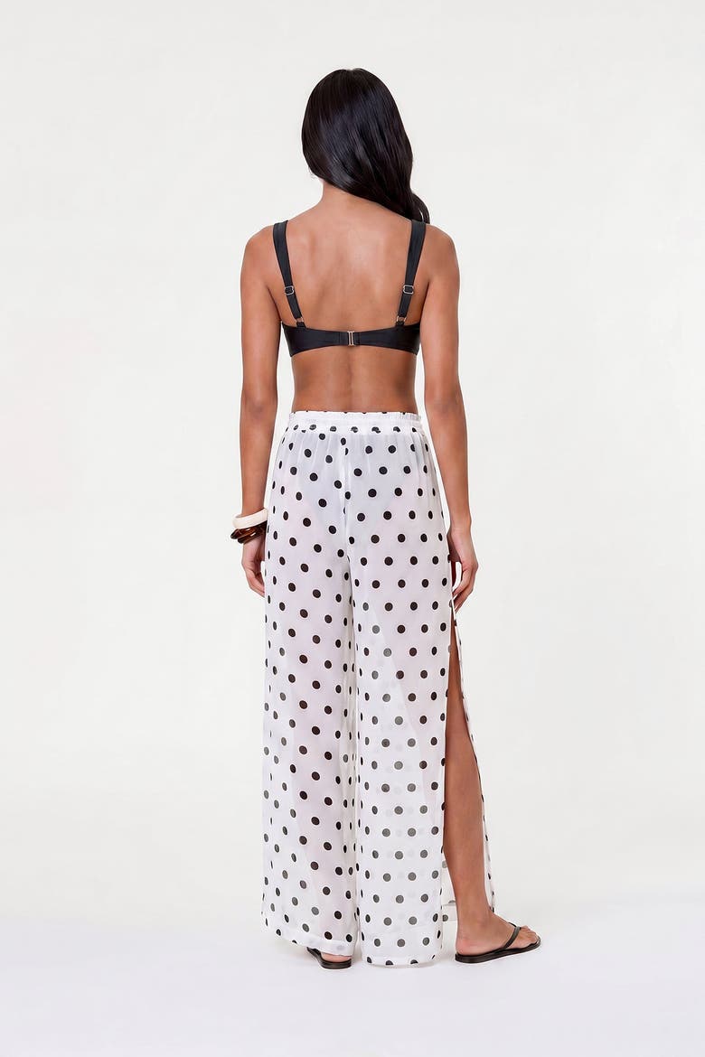 Lise Pants, Alternate, color, Ivory / Black Polka Dot